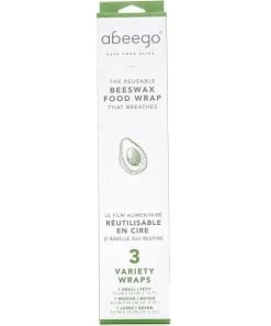 Abeego Reusable Food Wrap Set Of 3 Variety Wraps -Home-Kitchen abeego abeego reusable food wrap set of 3 variety 5