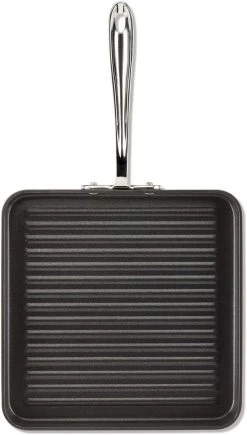 All-Clad Hard Anodized Nonstick Cookware, Square Grill, 11"