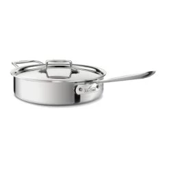 All-Clad Polished D5 5.7 L Saute Pan With Lid