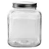 Anchor Hocking Cracker Jar W/ Brushed Metal Cover 1 Gal -Home-Kitchen anchor hocking anchor hocking cracker jar w brushe