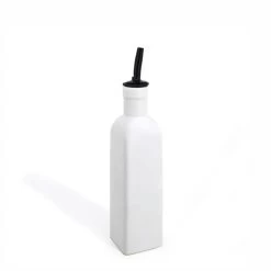 BIA 250ml Matte White Park West Oil/Vinegar Bottle