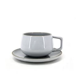 BIA Cup & Saucer Grey