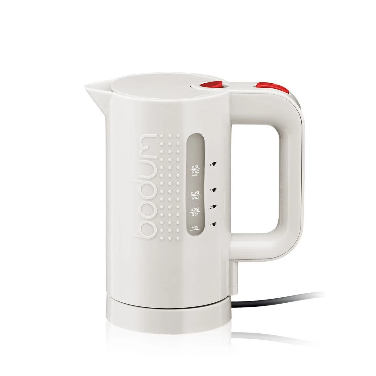 Bodum 0.5L White Bistro Kettle 3 Bodum 0.5L White Bistro Kettle