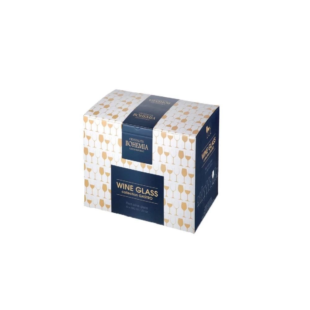 Crystalite Bohemia Stemmed Wine Glass "Colibri" 450 Ml, Set Of 6 4 Crystalite Bohemia Stemmed Wine Glass "Colibri" 450 Ml, Set Of 6 - Image 2