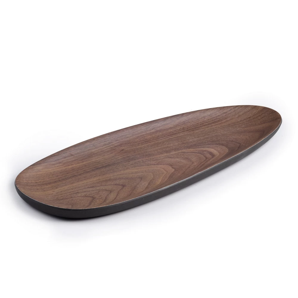 Brilliant Bamboo Walnut Coffee Oval Plate 31 Cm 3 Brilliant Bamboo Walnut Coffee Oval Plate 31 Cm