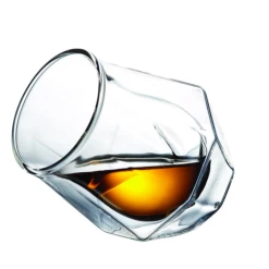 Brilliant 'Double Double' Whiskey Diamond Glass Set Of 2 -Home-Kitchen brilliant brilliant double double whiskey diamond 2