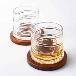 Brilliant Pirouette 'Spirale' Spinning D.O.F. Glass W/ Coaster, Set Of 2 8 Brilliant Pirouette 'Spirale' Spinning D.O.F. Glass W/ Coaster, Set Of 2 -Home-Kitchen brilliant brilliant pirouette spirale spinning dof 2
