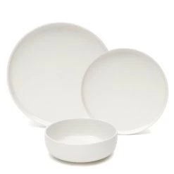 BRILLIANT "Urban" 12 Piece White Dinnerware Set, Service For 4