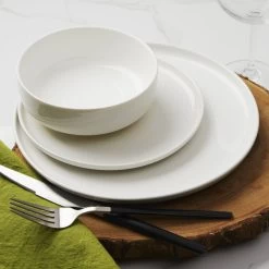 BRILLIANT "Urban" 12 Piece White Dinnerware Set, Service For 4 -Home-Kitchen brilliant urban 12 piece white dinnerware set serv 4