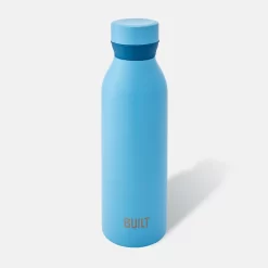 Built 18-Ounce Cascade Double Wall Stainless Steel Blue Water Bottle