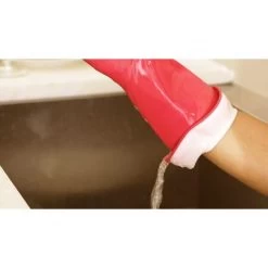 Casabella Pink Waterblock Latex Gloves, Large -Home-Kitchen casabella casabella pink waterblock latex gloves l 5