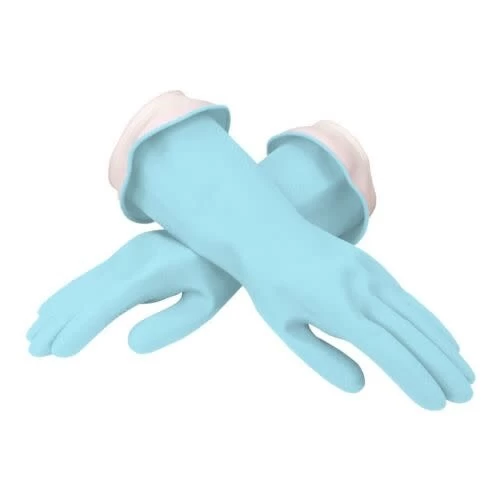 Casabella Waterblock Latex Gloves, Aqua 4 Casabella Waterblock Latex Gloves, Aqua - Image 2