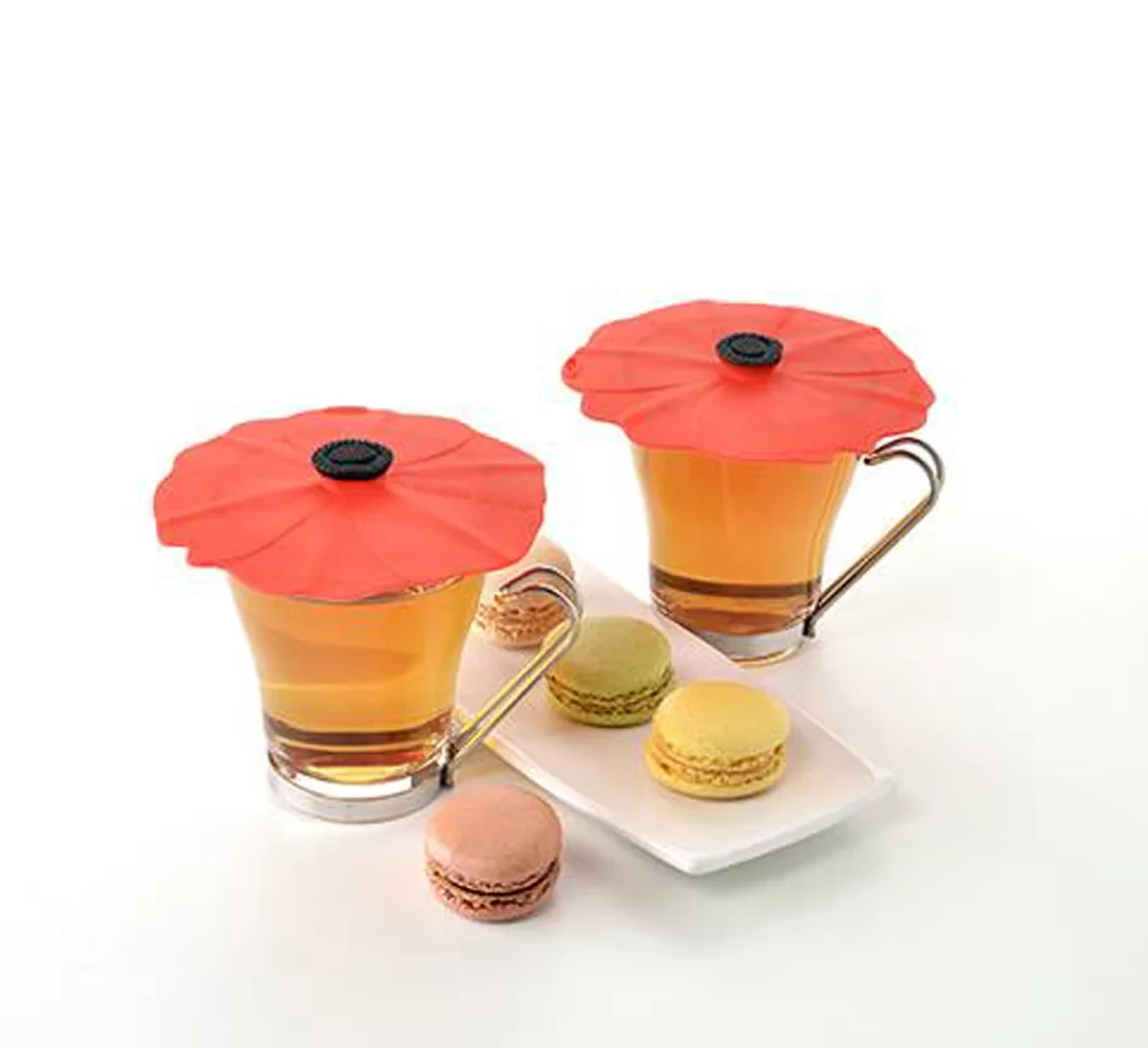 Charles Viancin Floral Poppy Drink Covers, Set Of 2 6 Charles Viancin Floral Poppy Drink Covers, Set Of 2 - Image 4