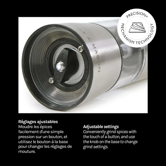 Cole & Mason Hampstead 8.5" Electric Salt Grinder With LED Light 5 Cole & Mason Hampstead 8.5" Electric Salt Grinder With LED Light - Image 3