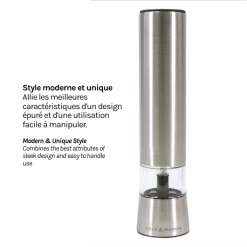 Cole & Mason Hampstead 8.5" Electric Salt Grinder With LED Light 10 Cole & Mason Hampstead 8.5" Electric Salt Grinder With LED Light -Home-Kitchen cole mason cole mason hampstead 85 electric salt g 2