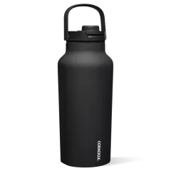 Corkcicle Insulated Water Bottle, Black 64oz