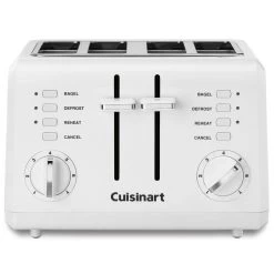 Cuisinart 4-Slice Compact Toaster White -Home-Kitchen cuisinart cuisinart 4 slice compact toaster white 2