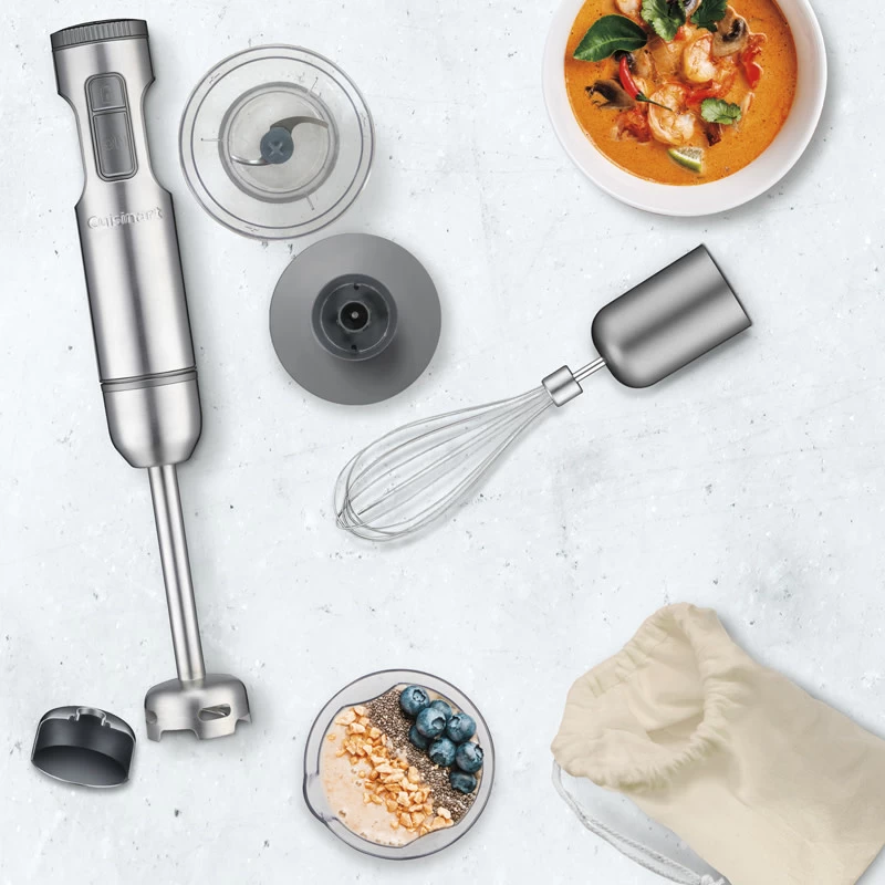 CUISINART SMART STICK VARIABLE SPEED HAND BLENDER WITH CHOPPER 3 CUISINART SMART STICK VARIABLE SPEED HAND BLENDER WITH CHOPPER