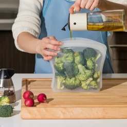 Cuisipro Reusable Transparent Silicone Bag, 2L -Home-Kitchen cuisipro cuisipro reusable transparent silicone ba 5