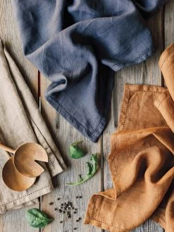 Danica Heirloom Linen Dish Towel With Hemstitch "Charcoal" -Home-Kitchen danica heirloom danica heirloom linen dish towel w 2