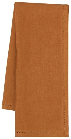 Danica Heirloom Linen Dish Towel With Hemstitch "Amber"