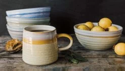 Danica Heirloom "Mineral" 16oz Ochre Stoneware Mug -Home-Kitchen danica heirloom danica heirloom mineral 16oz ochre 1
