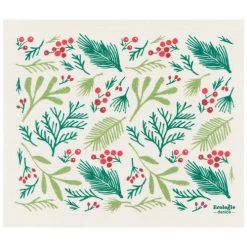 Danica Heirloom Swedish Dry Mat/Cloth "Bough & Berries"