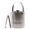 Double Wall Ribbed Ice Bucket With Tong -Home-Kitchen double wall ribbed ice bucket with tong