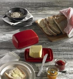 Emile Henry Grand Cru Ceramic Butter Dish -Home-Kitchen emile henry emile henry grand cru ceramic butter d 1