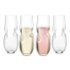 Final Touch 'Bubbles' Champagne Stemless Glasses 300ml, Set Of 4 -Home-Kitchen final touch final touch bubbles champagne stemless