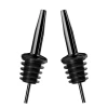 Final Touch Liquor Bottle Pourers, Black Chrome Finish, Set Of 2 2 Final Touch Liquor Bottle Pourers, Black Chrome Finish, Set Of 2 -Home-Kitchen final touch final touch liquor bottle pourers blac
