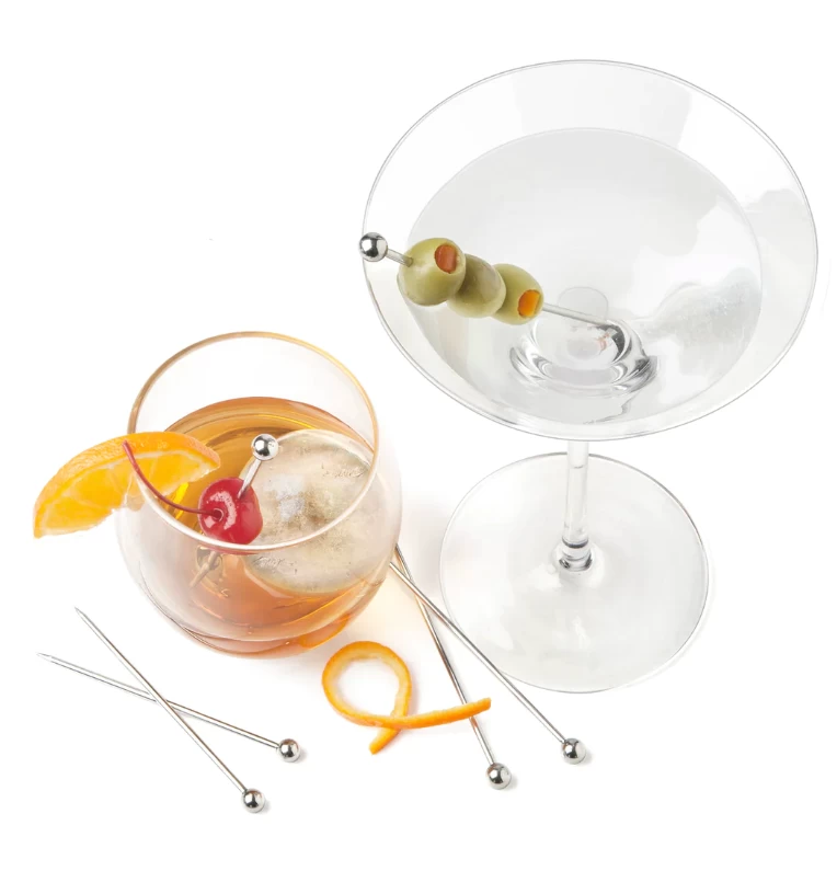 Final Touch Stainless Steel Cocktail Picks, Set Of 6 4 Final Touch Stainless Steel Cocktail Picks, Set Of 6 - Image 2