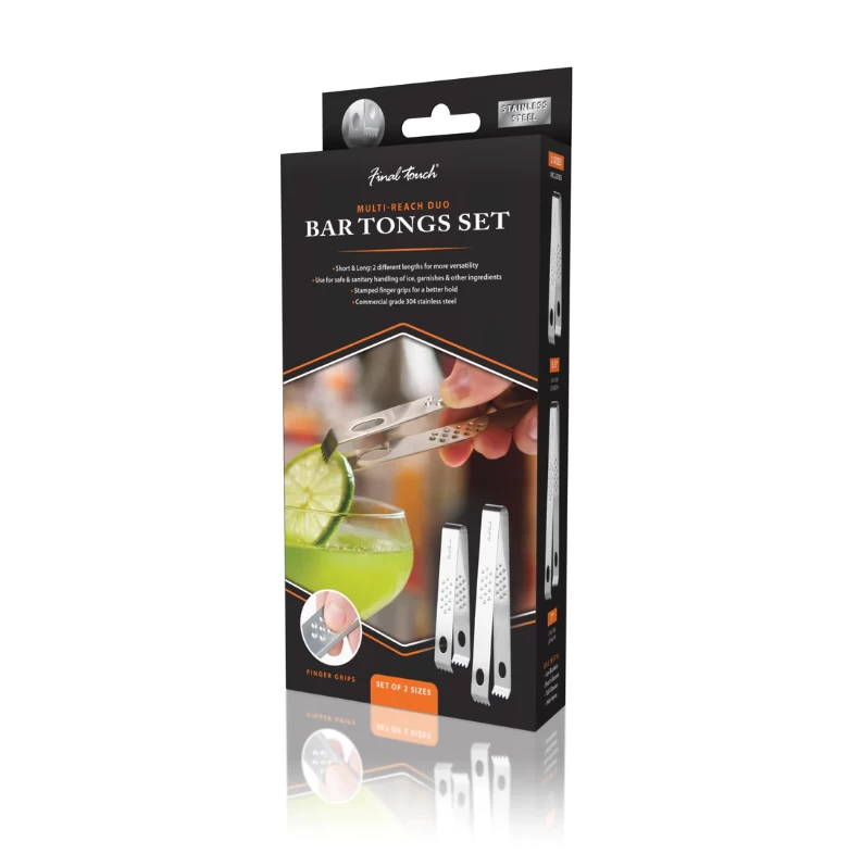 Final Touch Stainless Steel Tongs, Set Of 2 8 Final Touch Stainless Steel Tongs, Set Of 2 - Image 6