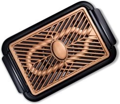 Gotham Steel Black Copper Non-Stick Ti-Ceramic Electric Smoke-less Indoor Grill -Home-Kitchen gotham steel gotham steel black copper non stick t