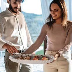 Guzzini Medium Serving Tray Milk White - 32 Cm -Home-Kitchen guzzini guzzini medium serving tray milk white 32 1