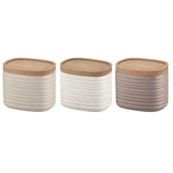 Guzzini Set Of 3 "Tierra" Storage Boxes 500ml