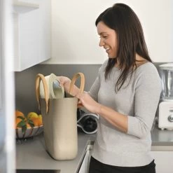 Guzzini STORE&MORE - Shallow Airtight Fridge/freezer/microwave Containers, S, Clay