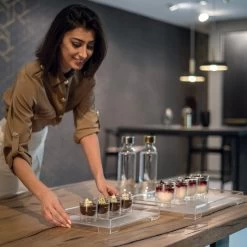 Guzzini Transparent "Essence" Tray - Large -Home-Kitchen guzzini guzzini transparent essence tray large 4