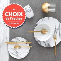 H2K 16pc Marble Dinnerware Set -Home-Kitchen h2k 16pc marble dinnerware set 1