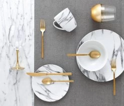 H2K 16pc Marble Dinnerware Set -Home-Kitchen h2k 16pc marble dinnerware set 3