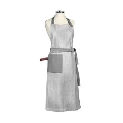 Harman Chambray Stripe Grey Apron -Home-Kitchen harman harman chambray stripe grey apron 2