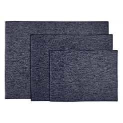 Harman ''Well Kept'' Heathered Drying Mats Navy Set Of 3