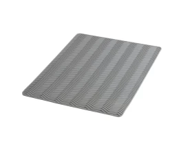 IDesign Chevron Drying Mat - Large In Gray -Home-Kitchen idesign idesign chevron drying mat large in gray 2