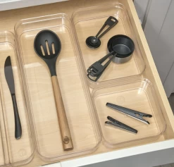 IDesign Crisp Drawer Organizer 6 X 15 X 2 In Clear -Home-Kitchen idesign idesign crisp drawer organizer 6 x 15 x 2 2