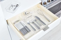 IDesign Crisp Drawer Organizer 6 X 15 X 2 In Clear -Home-Kitchen idesign idesign crisp drawer organizer 6 x 15 x 2 3