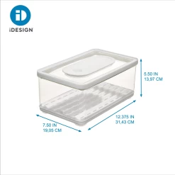 IDesign ID Fresh Large Rectangle Produce Storage Bowl -Home-Kitchen idesign idesign id fresh large rectangle produce s 4