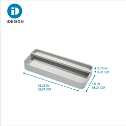 Interdesign ECO Plastic Kitchen Drawer Organizer Bin With Removable Tray -Home-Kitchen interdesign interdesign eco plastic kitchen drawer 3