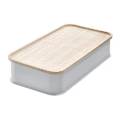 Interdesign ECO Plastic Medium 8.4 X 16.9'' Storage Bin -Home-Kitchen interdesign interdesign eco plastic medium 84 x 16 1