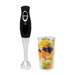 Kalorik 200 Watt Hand Blender With Mixing Cup, Black