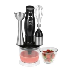 Kalorik 3-in-1 Immersion Blender, Chopper And Mixer, Black -Home-Kitchen kalorik kalorik 3 in 1 immersion blender chopper a 3